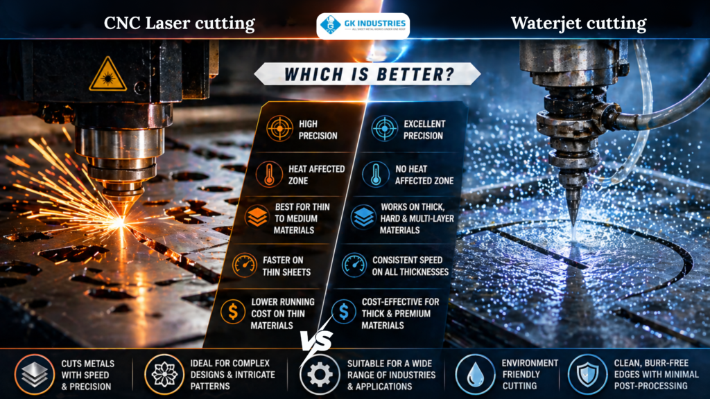 CNC laser cutting service , CNC waterjet cutting service