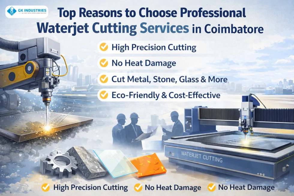 CNC waterjet cutting service in Coimbatore